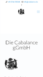 Mobile Screenshot of cabalance.de